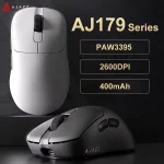 AJAZZ AJ179 PRO PAW3395 Lightweight Wired Wireless Mouse with Magnetic Charging Base Ergonomic Macro Gaming Mouse for PC Laptop