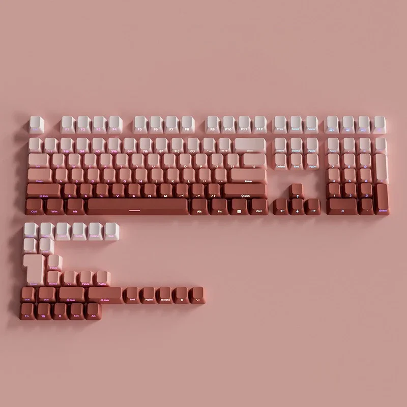OEM Profile Gradient Keycaps ISO Enter Side Printed PBT Double Shot Keycap For Cherry MX Switch Mechanical Keyboard Key Caps DIY - Image 8