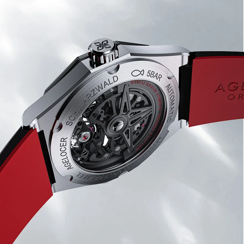 AGELOCER Original Schwarzwald Watch Men's Sports Hollow Luminous Automatic Mechanical Watch Birthday Gift for Men - Image 4