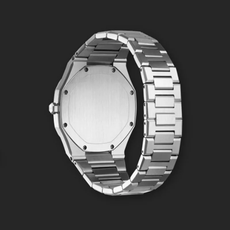 Untra Thin All Stainless Steel Sun Pattern Japan Movement Waterproof Men Quartz Watch With Original Logo - Image 10
