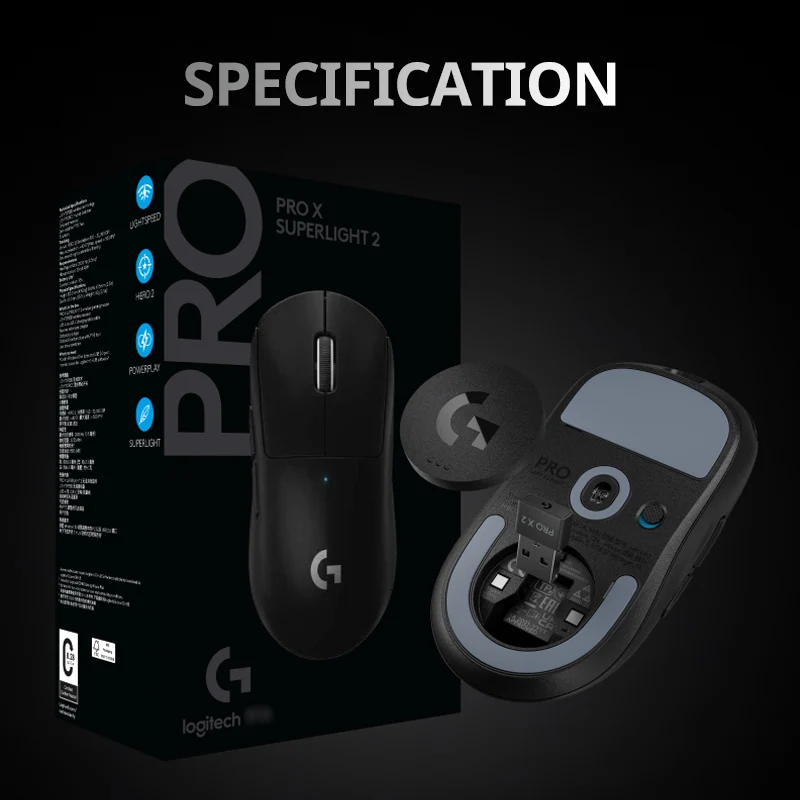 Logitech G PRO X SUPERLIGHT 2 wireless gaming mouse, 60 g pro-grade mouse with 5 programmable buttons, 44k DPI sensor, 8 kHz rep - Image 9