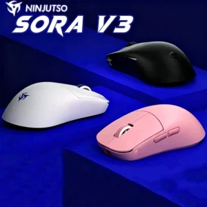 2026 New Ninjutso Sora V3 Wireless Mouse 8K Lightweight 300mAh E-Sports PC Gamer Accessories Gift with AIMNINJA 2PRO 45K PAR2862