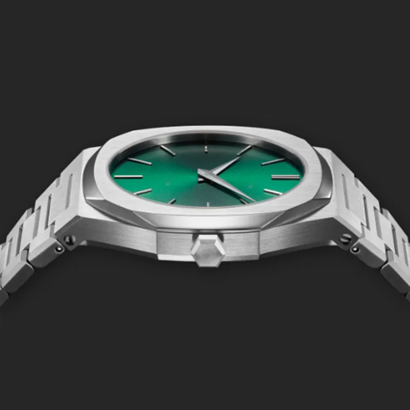 Untra Thin All Stainless Steel Sun Pattern Japan Movement Waterproof Men Quartz Watch With Original Logo - Image 11