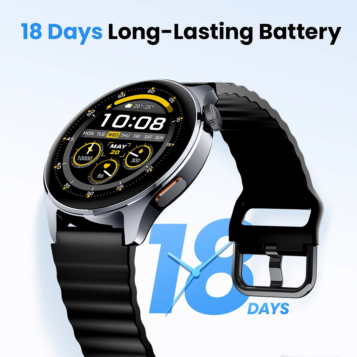 HAYLOU Watch 4S GPS Smartwatch 1.43” HD AMOLED Display 5 Satellite GPS Positioning 120+ Workout Modes Sport Fitness Smart Watch - Image 6