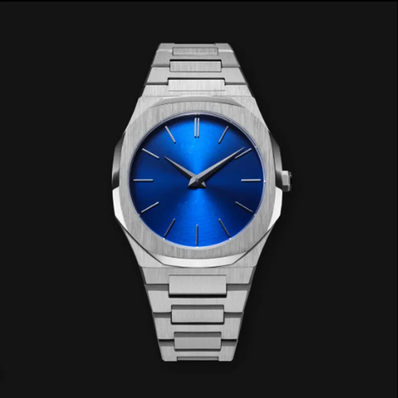 Untra Thin All Stainless Steel Sun Pattern Japan Movement Waterproof Men Quartz Watch With Original Logo - Image 5