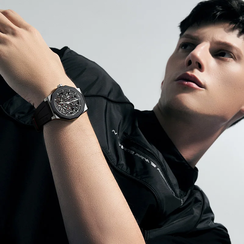 AGELOCER Original Schwarzwald Watch Men's Sports Hollow Luminous Automatic Mechanical Watch Birthday Gift for Men - Image 10