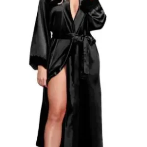 Fashion Loose Soft Comfortable Night Robe Women Belt Bathrobe Women’s Sleep Sexy Sleepwear Shift 2017 Select 3 Color
